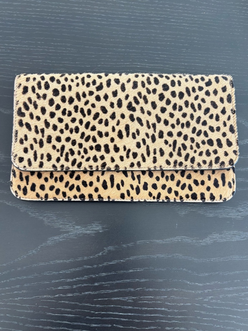 Jenni Kayne Pony Hair Cheetah Clutch